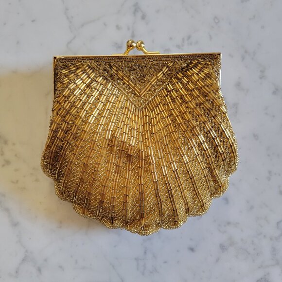 PRESTON & YORK BEADED EVENING CLUTCH - Picture 1 of 10